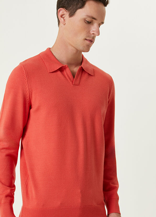 Beymen Club Nar Çiçeği Polo Yaka Triko - 2