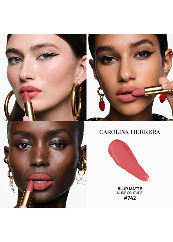 Carolina Herrera Fabulous Kiss The Lipstick Blur Matte Nude Couture - 4