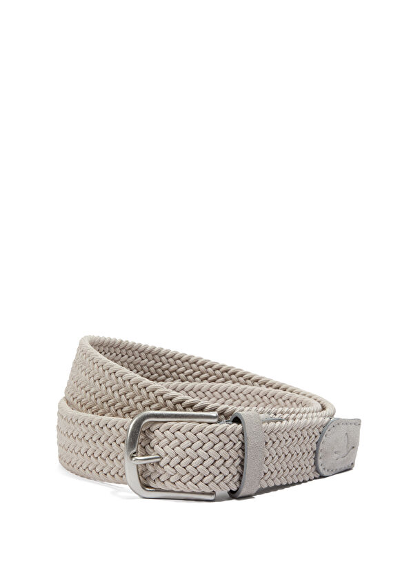 Beymen Club Bej Lastik Örgü Kemer - 1