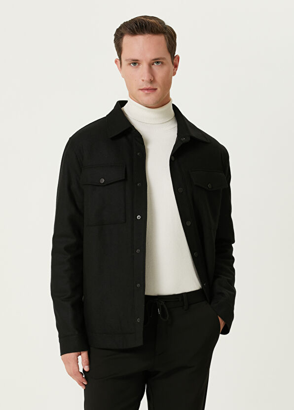 Beymen Club Black Wool Overshirt - 1
