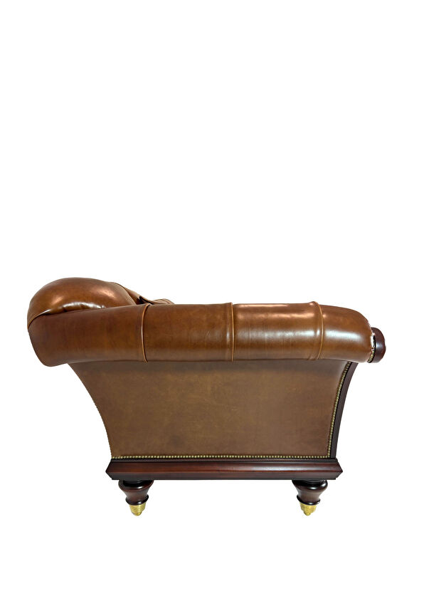 Dream Home Auburn Hazelnut Leather Sofa - 4