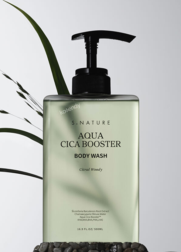 S.Nature Aqua Cica Booster Body Wash Roughness Protector and Balancing Shower Gel 500 ml - 2