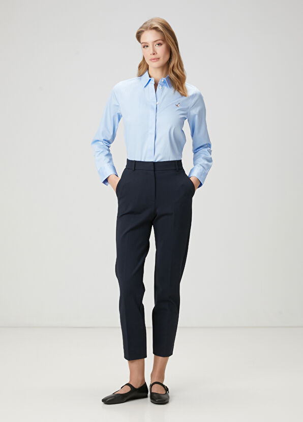 Beymen Club Blue Basic Poplin Shirt - 3