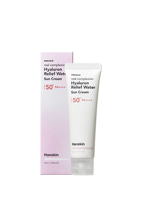 Hanskin Hyaluron Relief Water Sun Cream- SPF50+ Pa++++ Sunscreen for All Skin Types 50 ml - 1