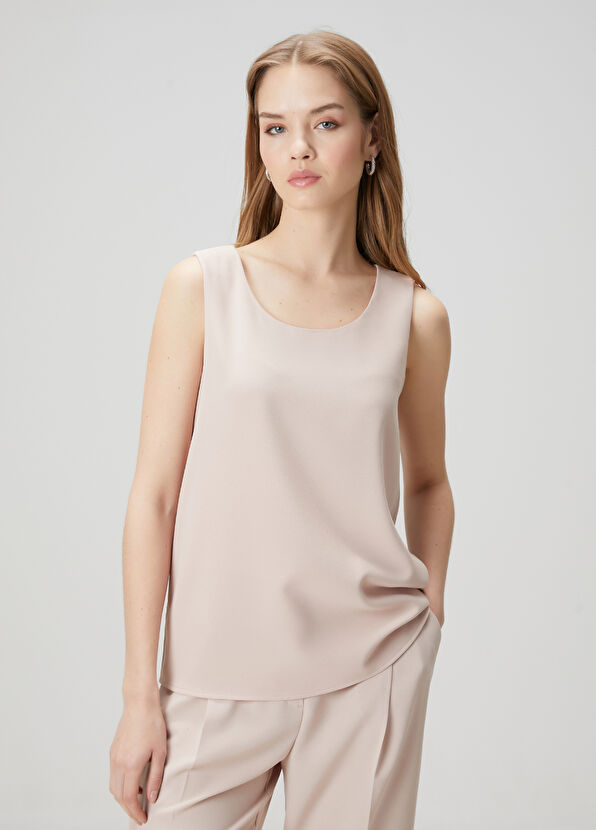 Beymen Club Bej Krep Bluz - 1