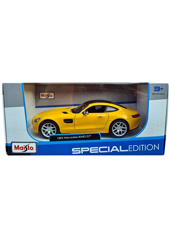 Maisto Mercedes AMG 1/24 GT Sarı Model Araba - 2