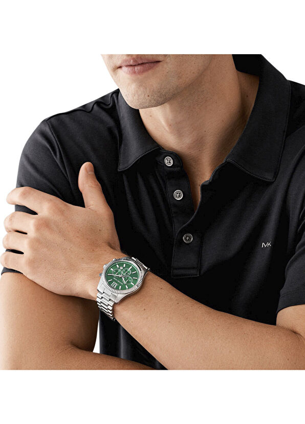 MK9152 Metalik Gri Erkek Kol Saati - Görsel 5