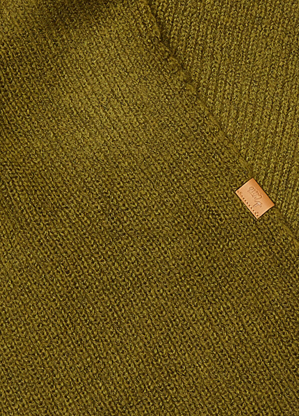 Beymen Club Khaki Logo Detailed Mens Scarf - 2