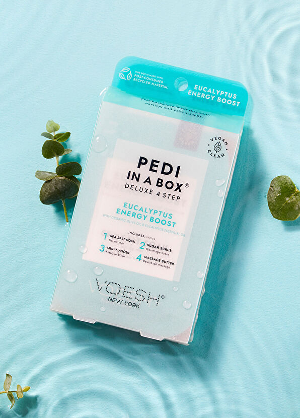 Voesh New York Pedi In A Box Deluxe Eucalyptus 4-Step Pedicure Set - 3