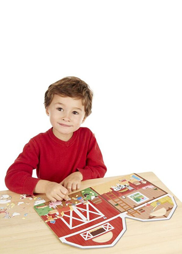 Melissa & Doug Kabartmalı Tak Çıkar Çiftlik Çıkartma Seti - 2
