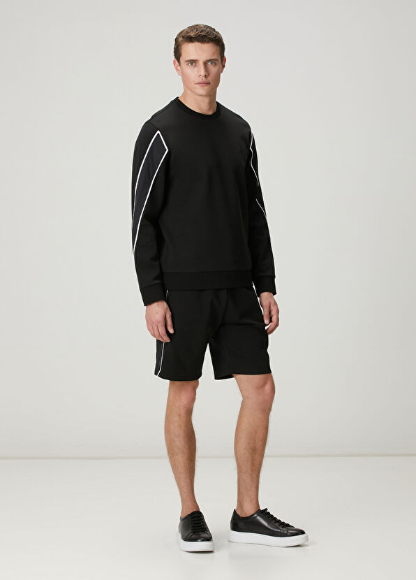 Beymen Club Black Contrast Piping Detailed Sweatshirt - 2
