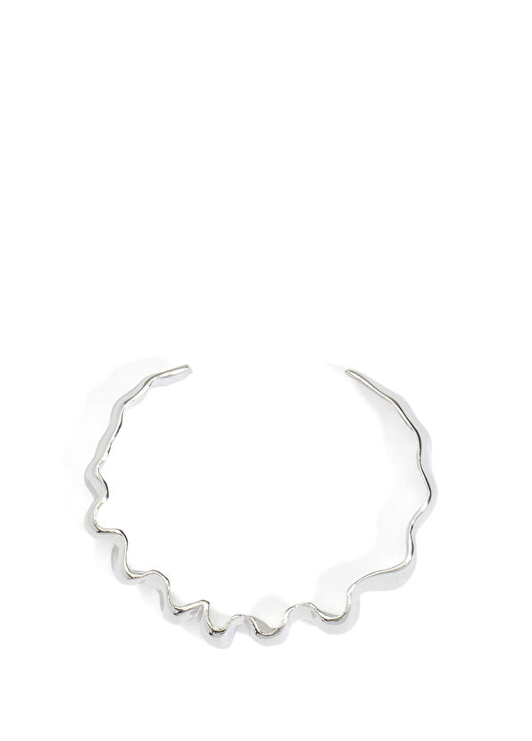 Beymen Club Silver Tattoo Womens Handcuff Bracelet - 2