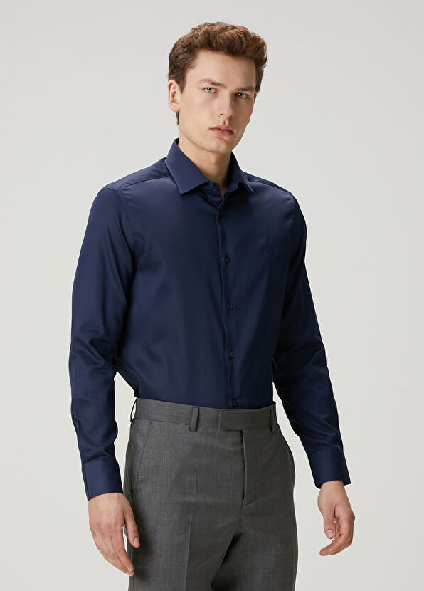 Beymen Club Comfort Fit Navy Blue Shirt - 2