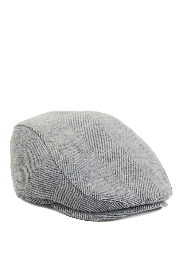 Beymen Club Açık Gri Erkek Yün Kasket Şapka - 1