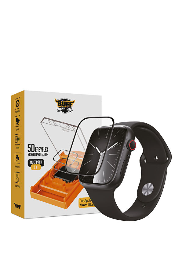 BuffLabs Apple Watch 41mm 5D EasyFlex 2 Adet Ekran Koruyucu - 2