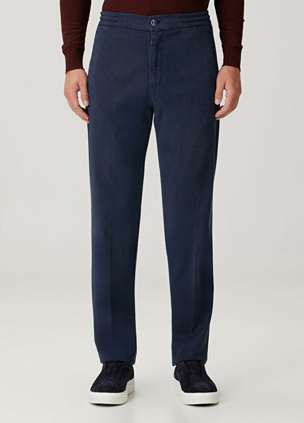 Kiton Navy Blue Pants - 2