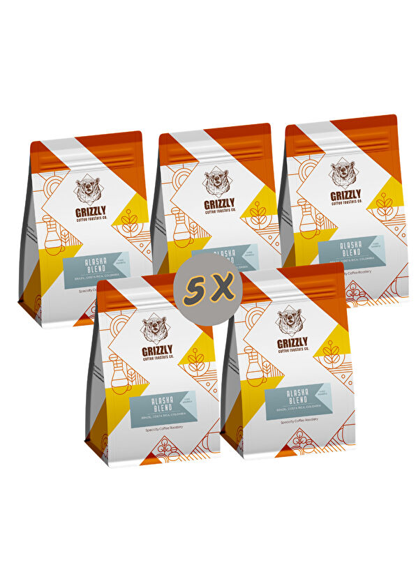 Grizzly Alaska Blend 5’li Çekirdek Kahve Seti 5 x 1 kg - 2