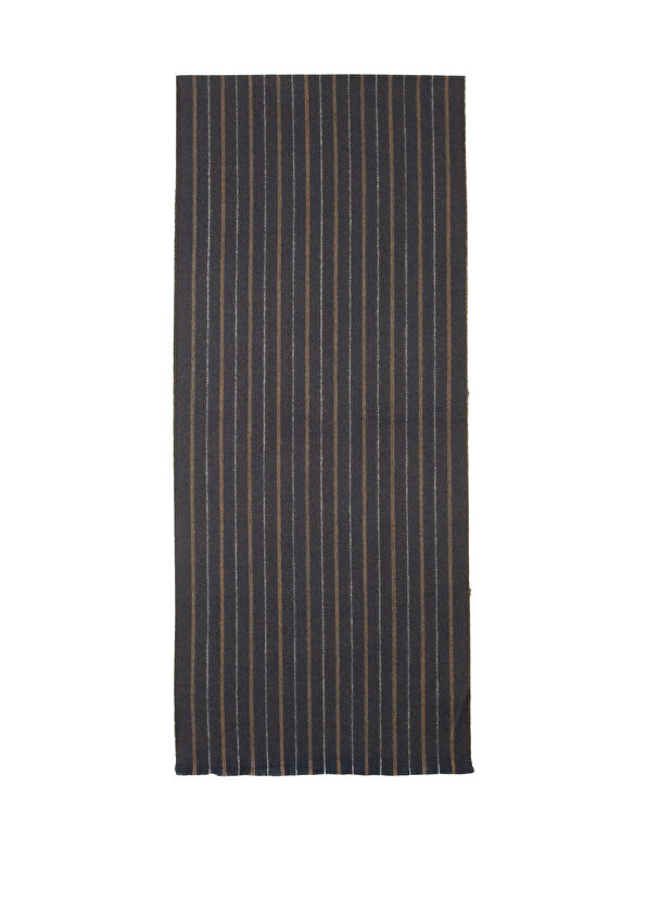Beymen Hediye Navy Blue Striped Pattern Men's Scarf - 2