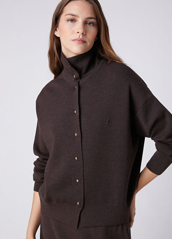 Beymen Club Brown Wool Cardigan - 1