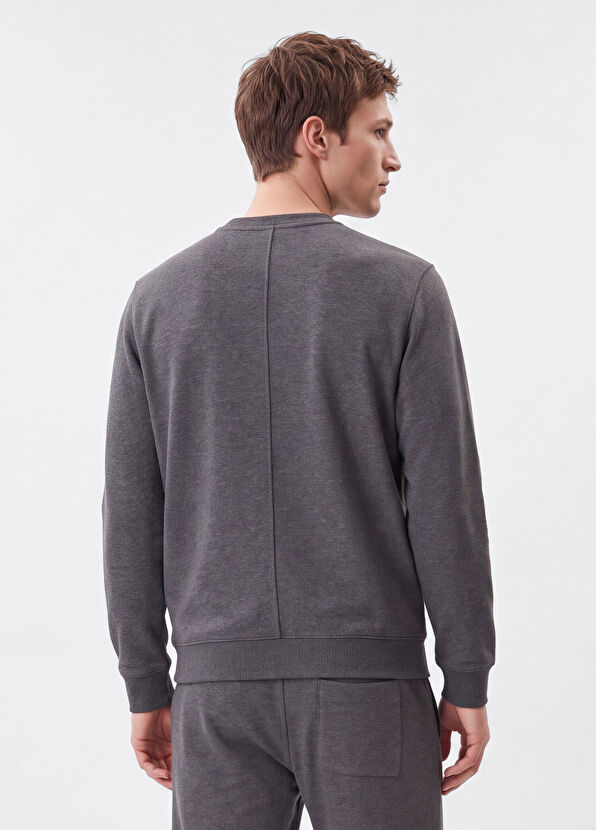 Beymen Club Antrasit Melanj Oversized Sweatshirt - 4