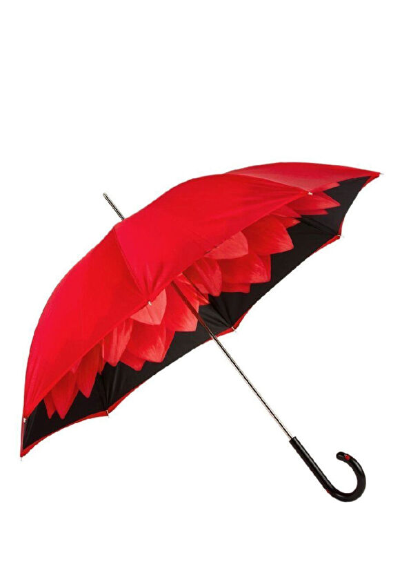 Pasotti Red Black Handle Umbrella - 1
