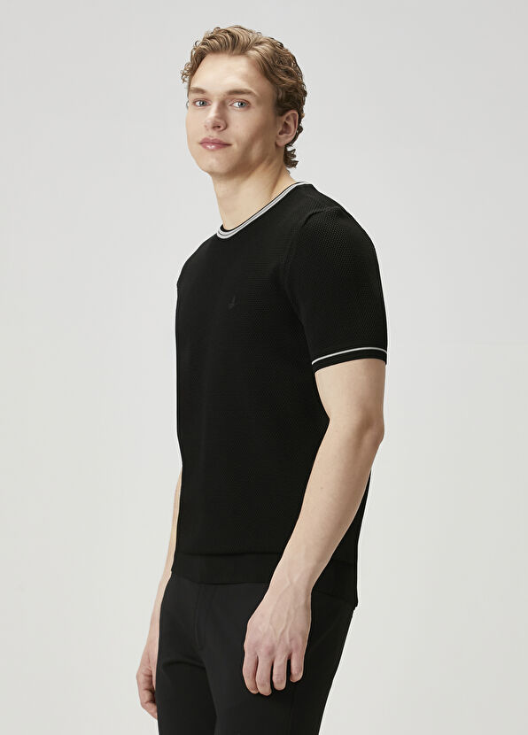 Beymen Club Siyah Petek Dokulu Triko - 4