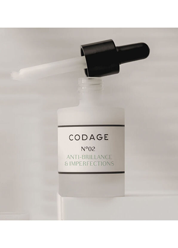 Codage Paris Serum No 02 Anti Shine & Imperfections Parlama ve Kusur Karşıtı Yüz Serumu 30 ml - 3