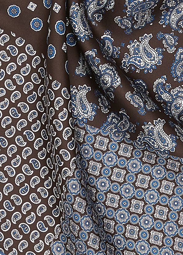 Beymen Club Navy Mixed Pattern Silk Pocket Square - 2