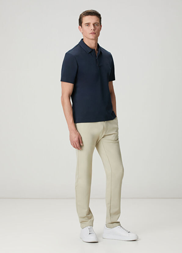 Beymen Club Navy Blue Slim Fit Rope Detail Polo T-Shirt - 3