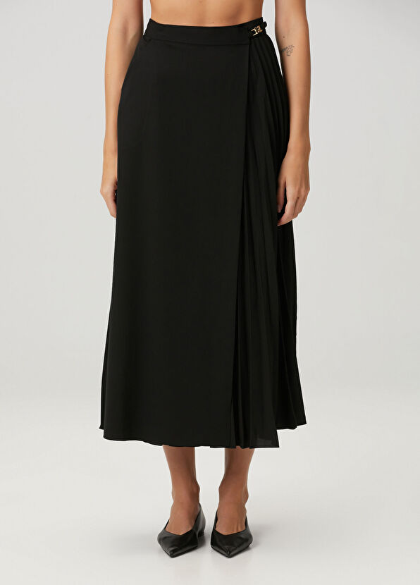 Sandro Black Midi Skirt - 2
