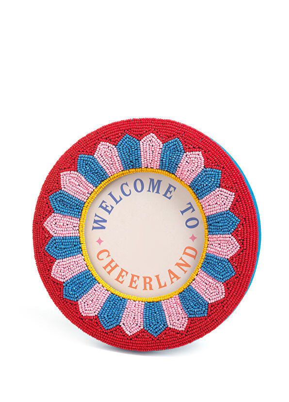 Zsa Zsa Zsu Dadrı Colored Glass Bead Wooden Frame 17 cm - 1