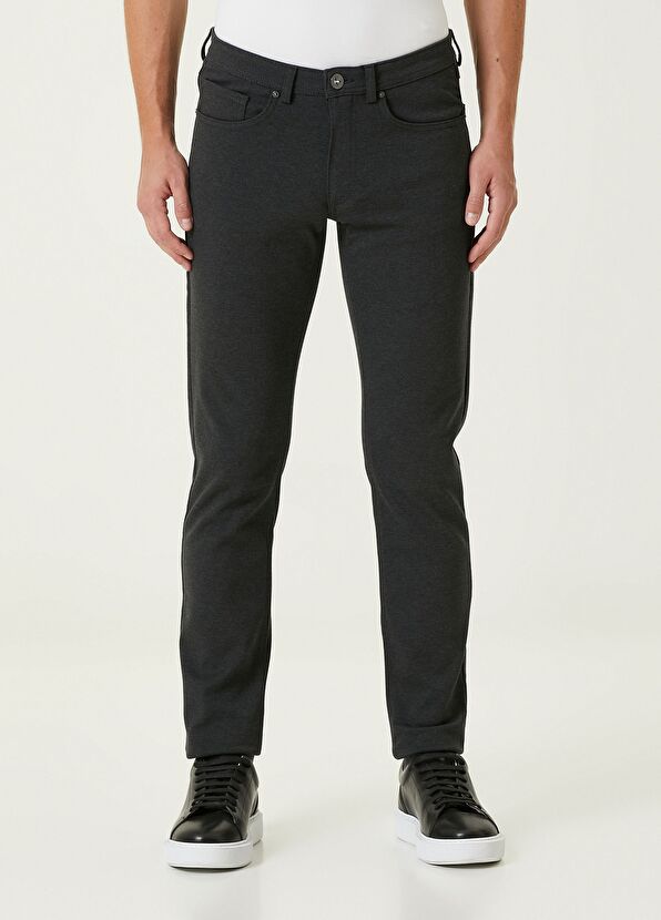Beymen Club Antrasit Melanj Örme Spor Pantolon - 2