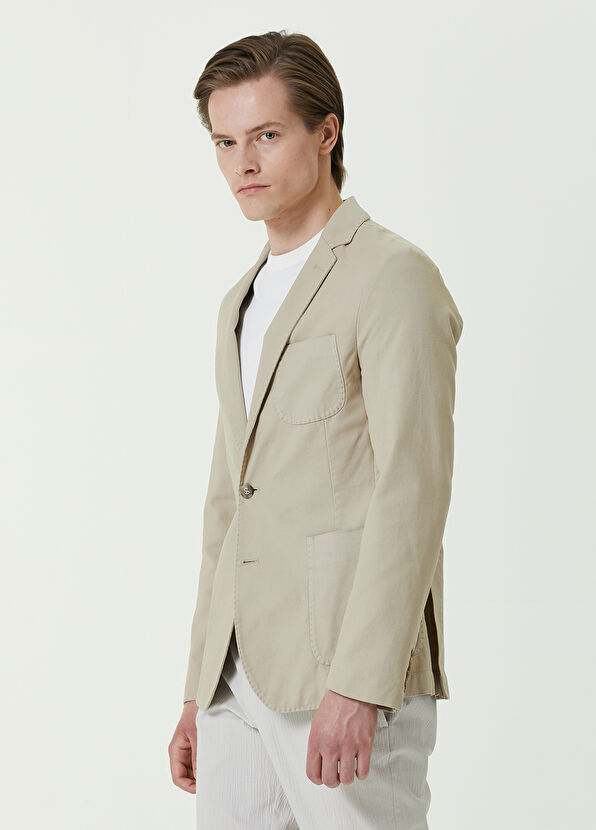 Beymen Club Bej Panama Dokulu Ceket - 3