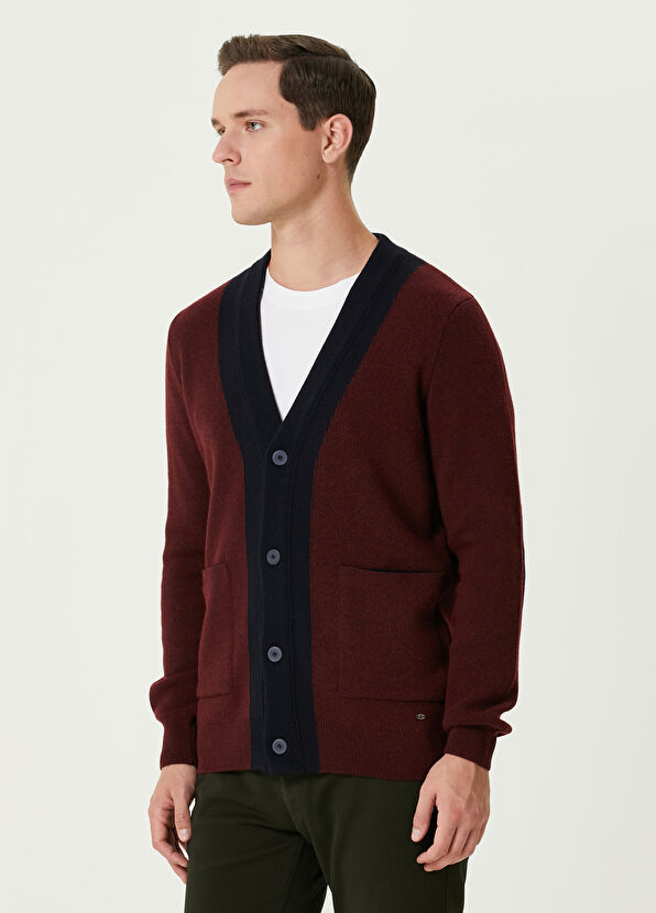 Beymen Club Bordo Kolej Triko Hırka - 4