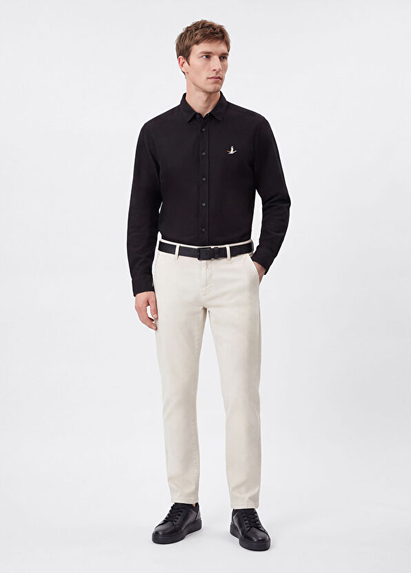 Beymen Club Comfort Fit Black Brass Textured Shirt - 2