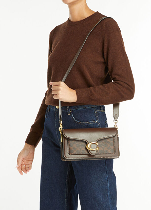 Koyu Kahverengi Kadın Deri Çanta - Görsel 3