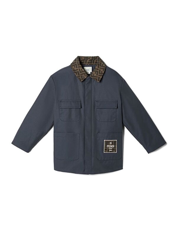 Fendi Logo Detaylı Erkek Çocuk Ceket - 1