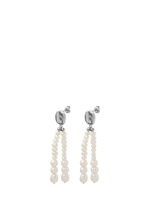 Pera Collection Linn White Women's Pearl Earrings - 1