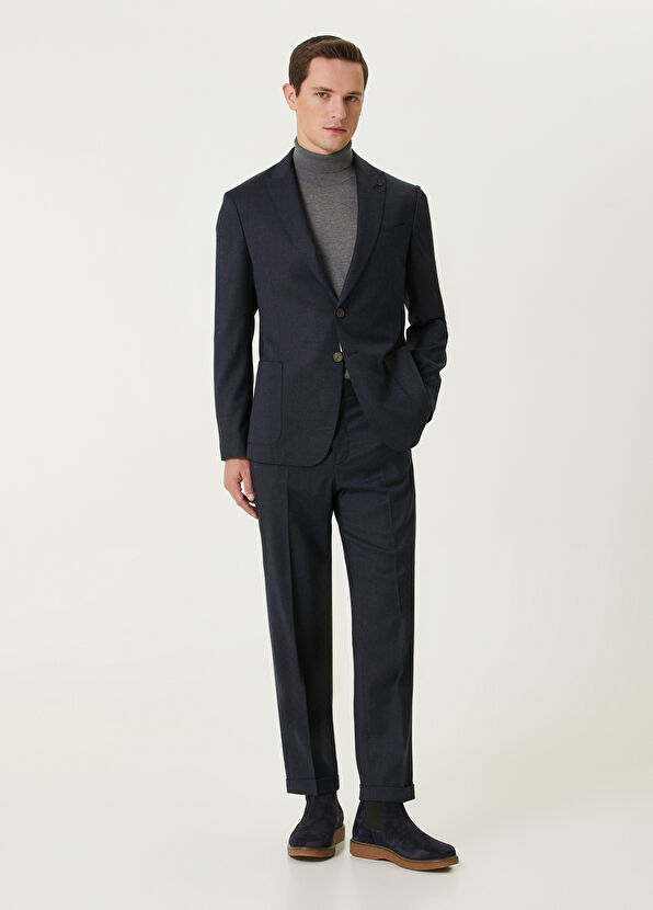 Beymen Club Navy Blue Wool Suit - 1