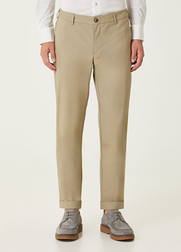 Beymen Club Dark Beige Chino Pants - 2