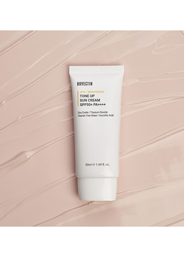 Rovectin Vita Tone Up Sun Cream SPF50+ PA++++ - Ton Eşitleyici Parlatıcı Vitamin Ağacı Sulu Mineral Güneş Kremi 50 ml - 2