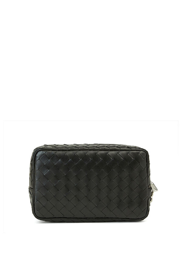 Siyah Deri Tıraş Çantası - Görsel 4