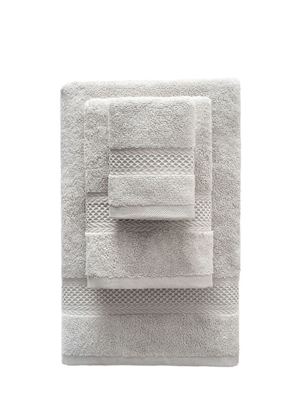 Ecocotton Auraline Gri Organik Pamuk 3'lü Havlu Seti - 2
