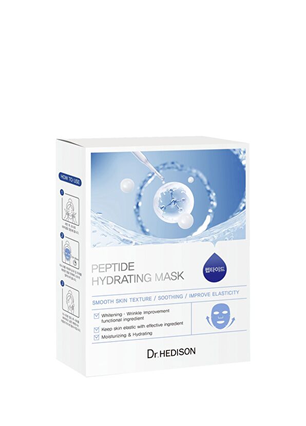 Dr. Hedison Peptit İçerikli Nemlendirici Kâğıt Yüz Maskesi 10 × 23 gr - 1