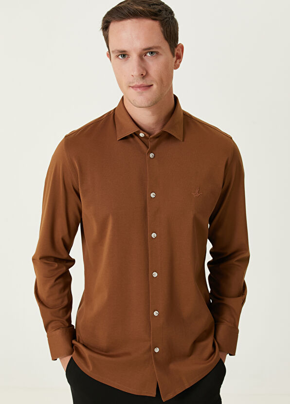 Beymen Club Deve Tüyü Logolu Gömlek - 2