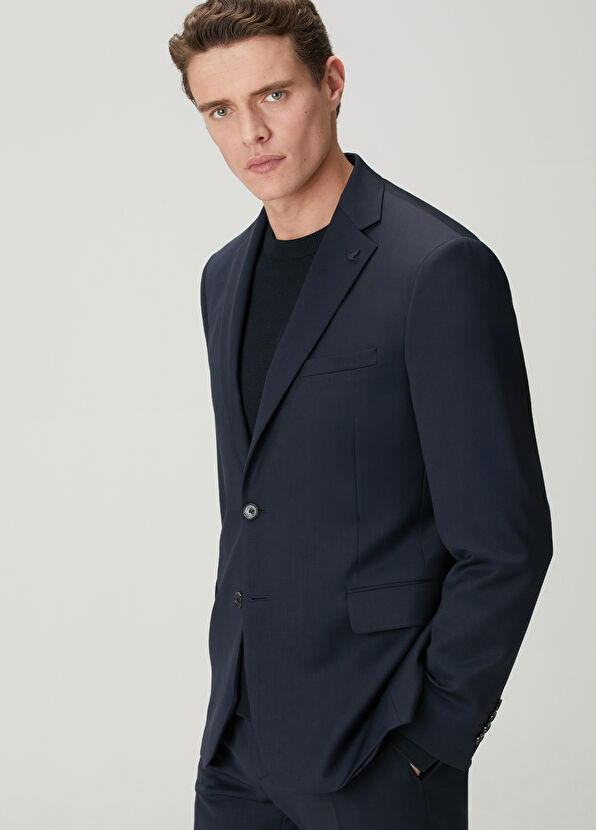 Beymen Club Lacivert İnce Yün Takım Elbise - 2