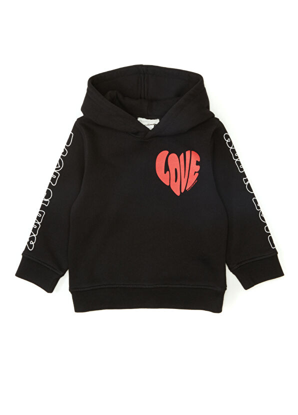 Stella McCartney Çok Renkli Kapüşonlu Kız Çocuk Sweatshirt - 1