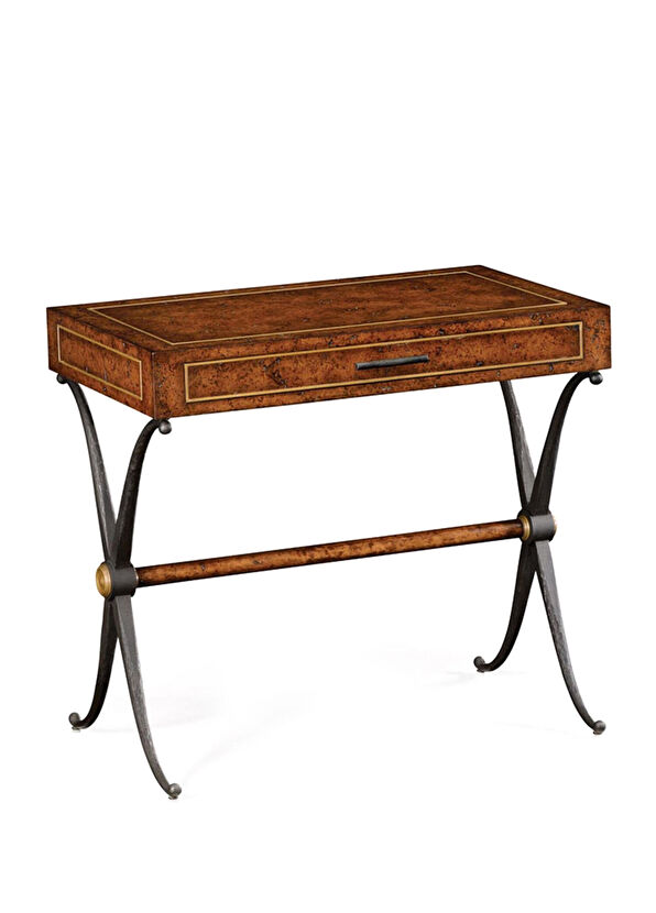 Jonathan Charles Anvil Brown Wooden Side Table - 1