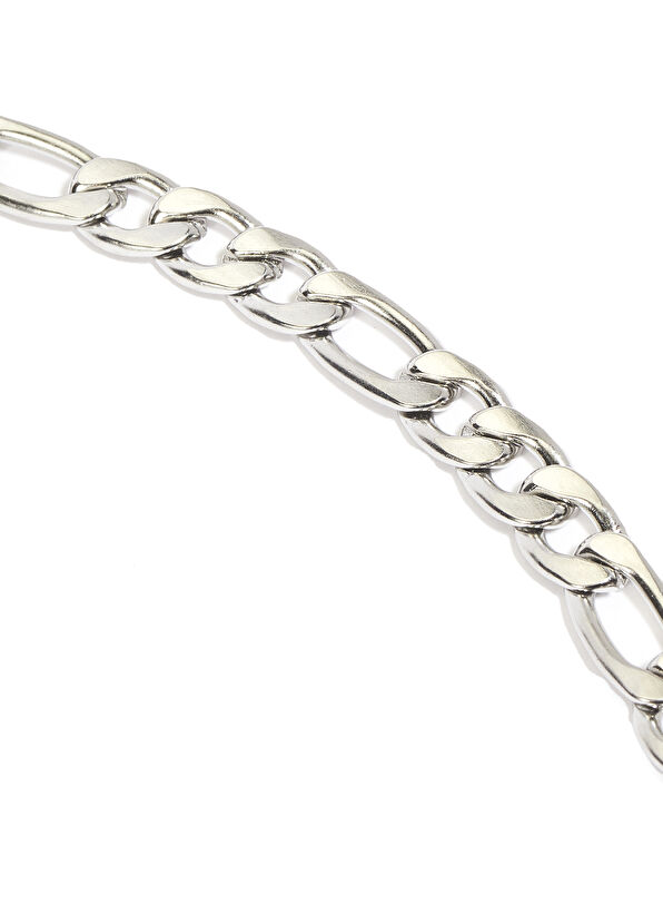 Beymen Club Silver Chain Shaped Men's Steel Necklace - 2