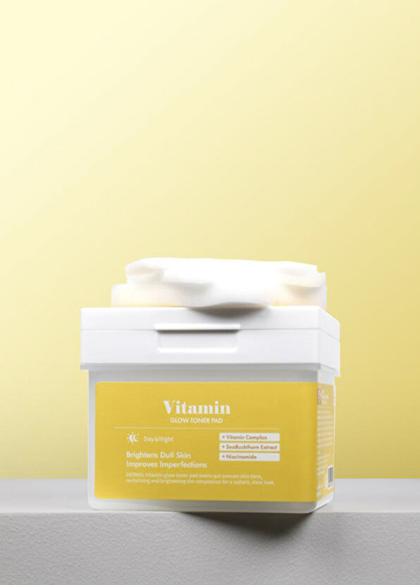 Dermal Vitamin Glow Toner Pad 120’li Cilt Aydınlatıcı ve Vitamin Kompleksli Tonik Ped 180 ml - 2